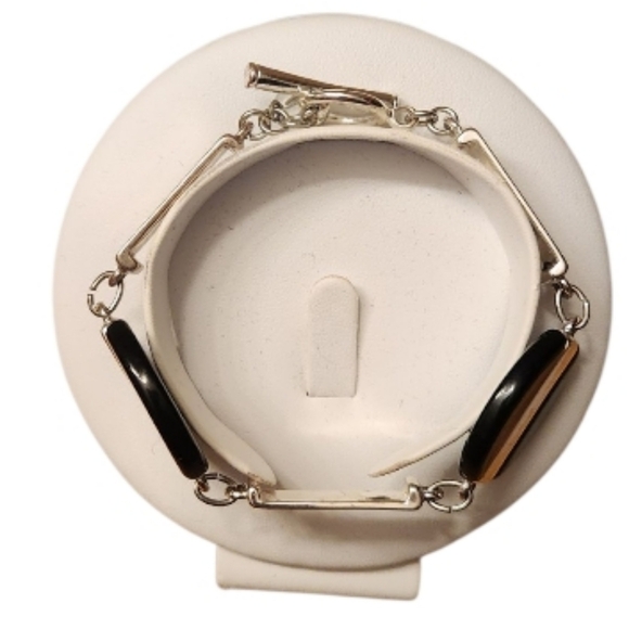 Kenneth Cole New York Black and Silver Bracelet - Picture 2 of 3